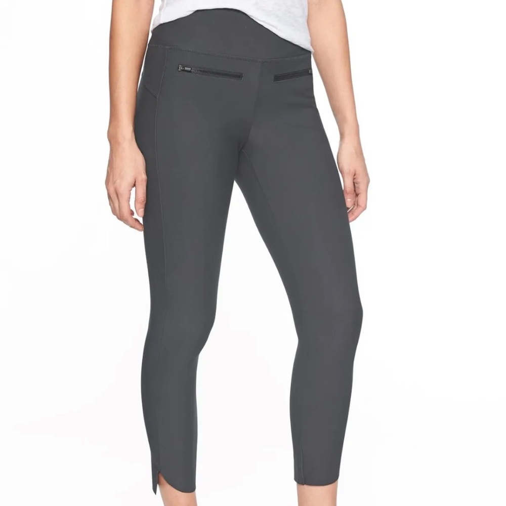 Athleta Gray Stellar Crop Skinny Pants Small